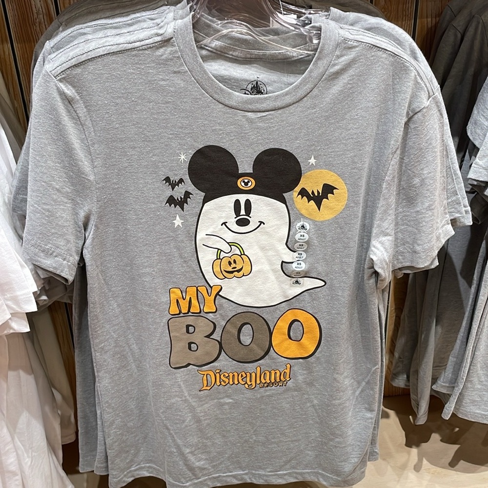 Disney Park My Boo Ghost Mickey Mouse Disneyland Halloween T Shirt NEW